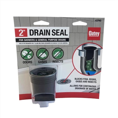 Tinkertools 2 in. Dia. Plastic General Purpose Floor Drain, Black TI3307360